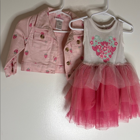 Little Lass Pink Floral Tulle Set - Picture 3 of 7